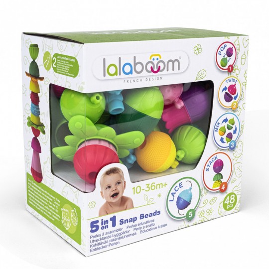 Lalaboom 48 pcs Beads and Accessories