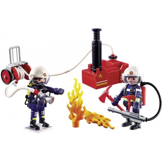 Playmobil City Action Firefighters with Water Pump