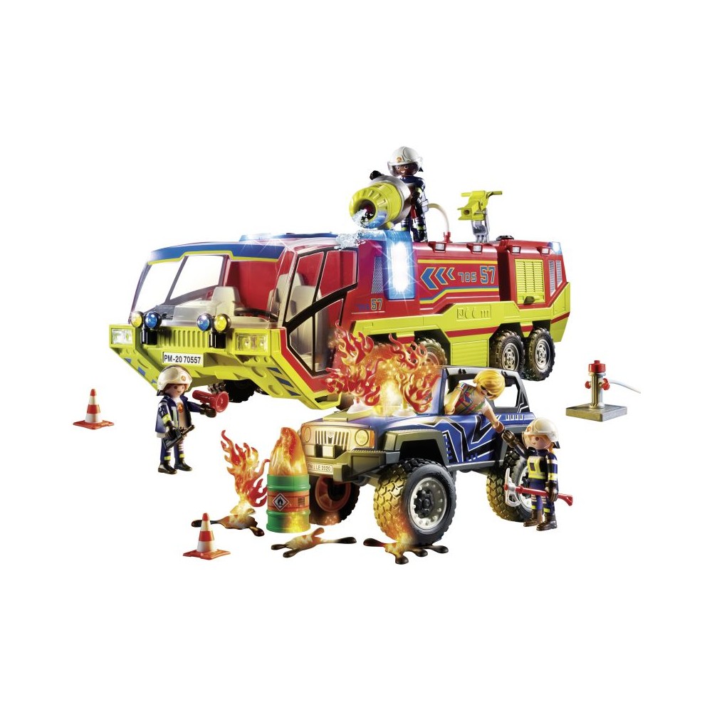 Playmobil City Action Fire Engine With Truck