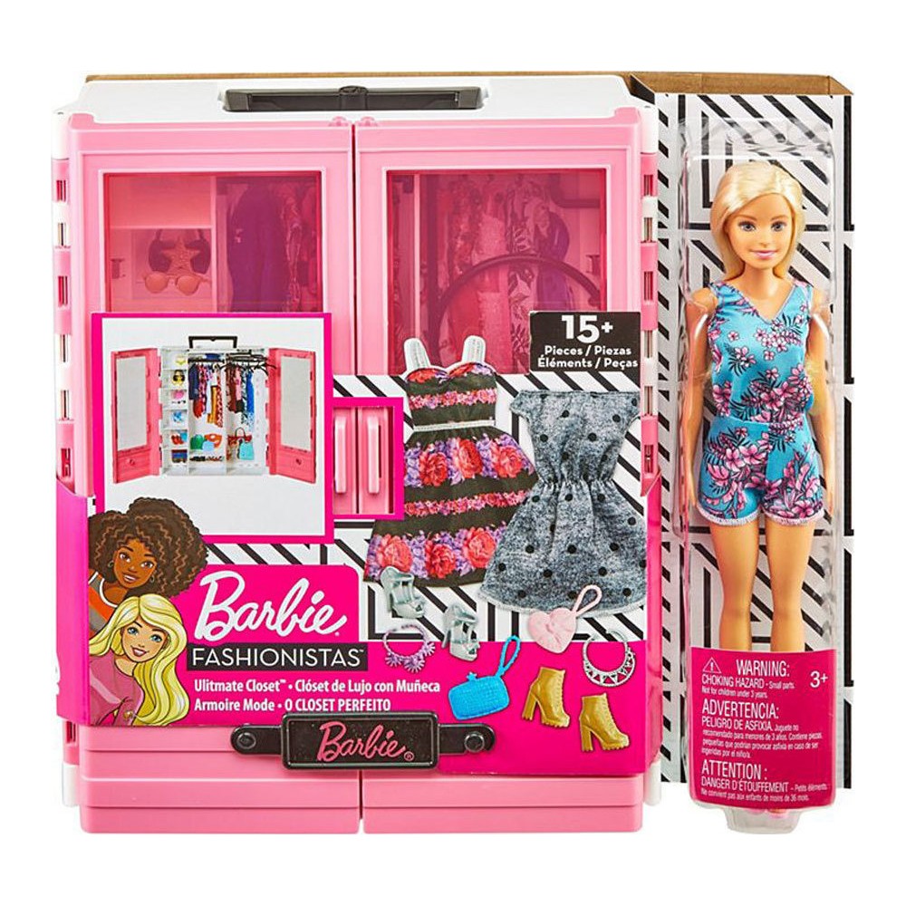 barbie fashionistas ultimate closet portable fashion toy with doll