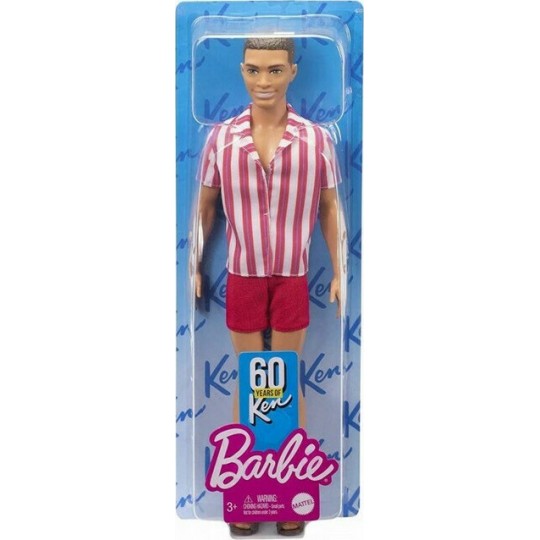 Mattel Barbie: 60 Years of Ken - Original Ken Doll Throwback Beach Look with Swimsuit &amp; Sandals