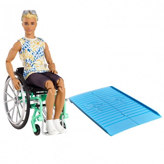 Mattel Barbie Ken Doll - Fashionistas (167) - Doll With Wheelchair