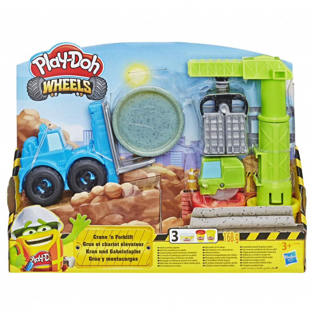 play doh wheels crane and forklift