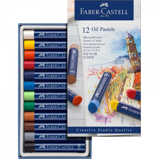 FABER-CASTELL 12 Oil Pastels