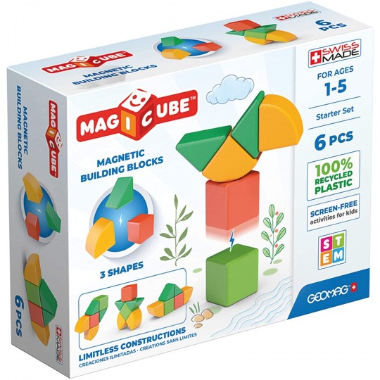 Geomag Magicube 3 Shapes Recycled Starter 6 pcs