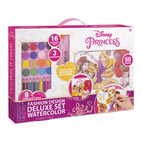 Disney Princess: Fashion Design Deluxe Set Watercolor