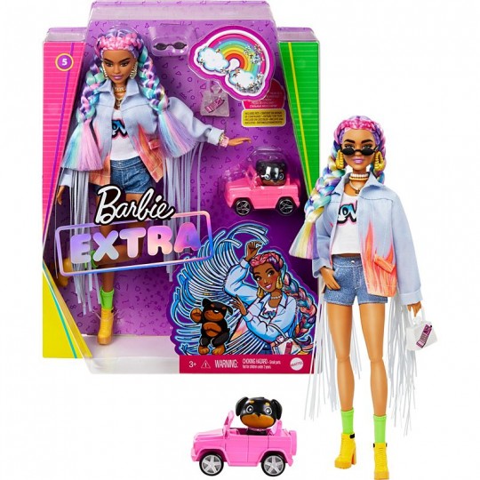Mattel Barbie Extra: Demin Jacket Doll