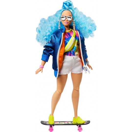 Mattel Barbie Extra: Blue Curly Hair Doll