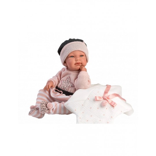Llorens Doll 43cm - Newborn Tina with star blanket