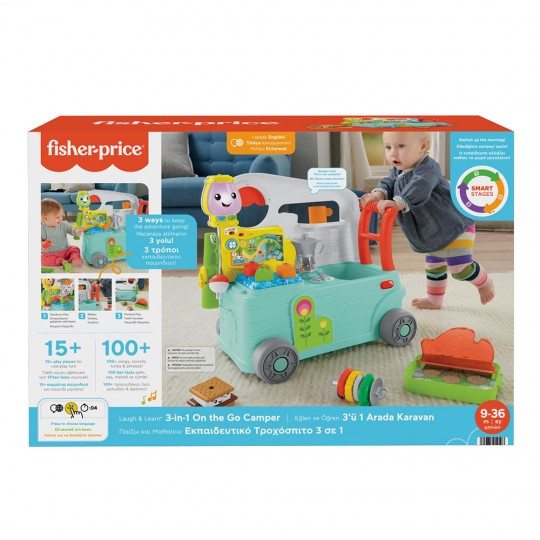 Fisher Price Laugh &amp; Learn: 3 in 1 on the Go CamperSmart Stages