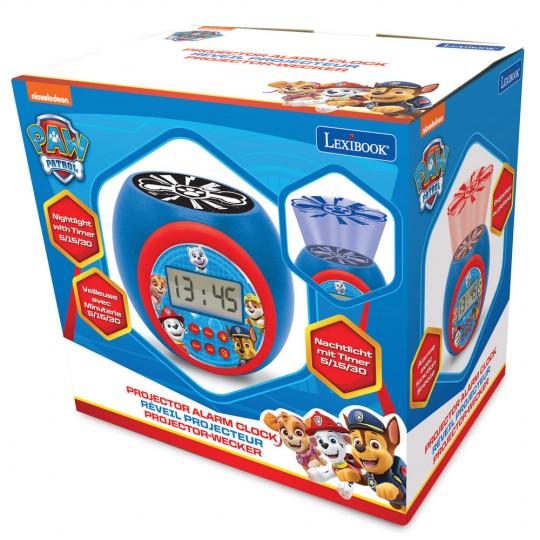 Paw Patrol Projector Alarm Clock with Timer