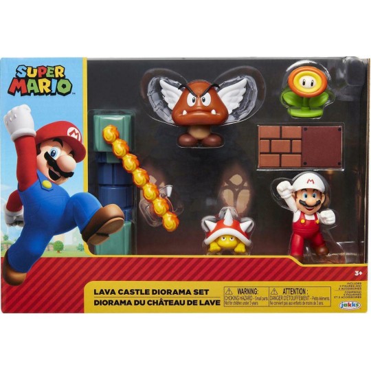 Super Mario Lava Castle Diorama Set