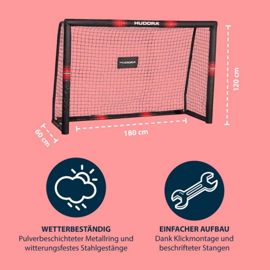 HUDORA soccer goal Pro Tect 180 x 120 x 60 cm