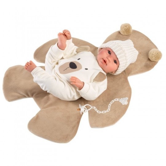 Llorens Doll 36cm - Newborn Crying Brown Bear