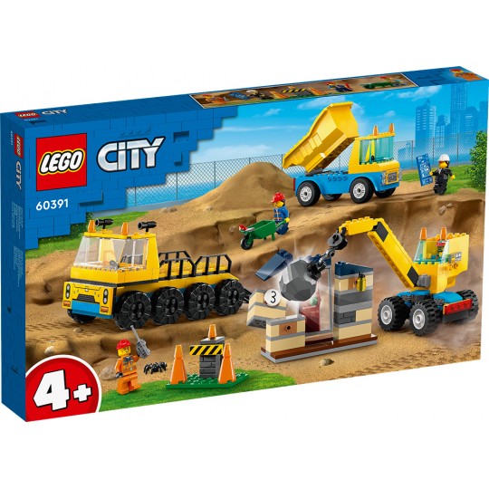 LEGO® City: Construction Trucks and Wrecking Ball Crane