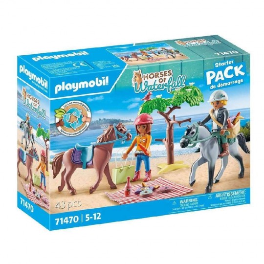 Playmobil  Horses of Waterfall - Horseback riding trip to the beach with Amelia and Ben