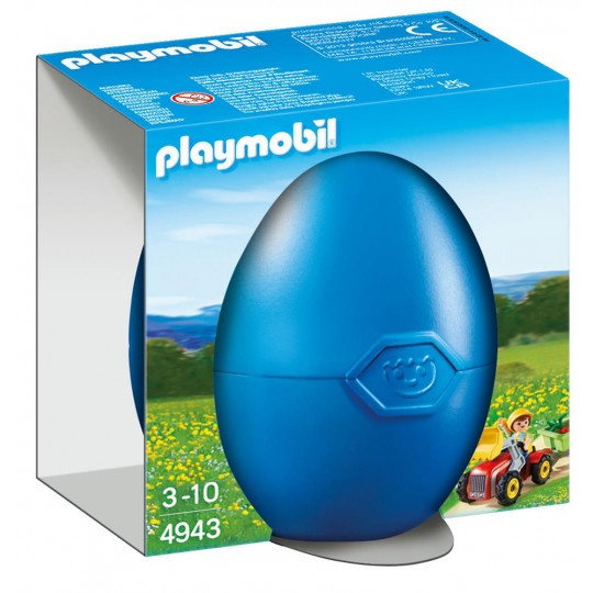 Playmobil Boy with Children&#039;s Tractor