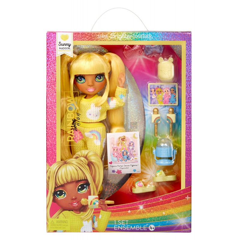 Rainbow High Fashion Doll PJ Party Doll Sunny