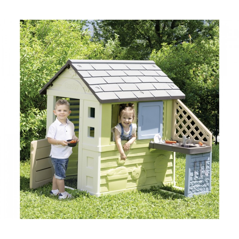 Smoby Life Pretty Playhouse + Kitchen
