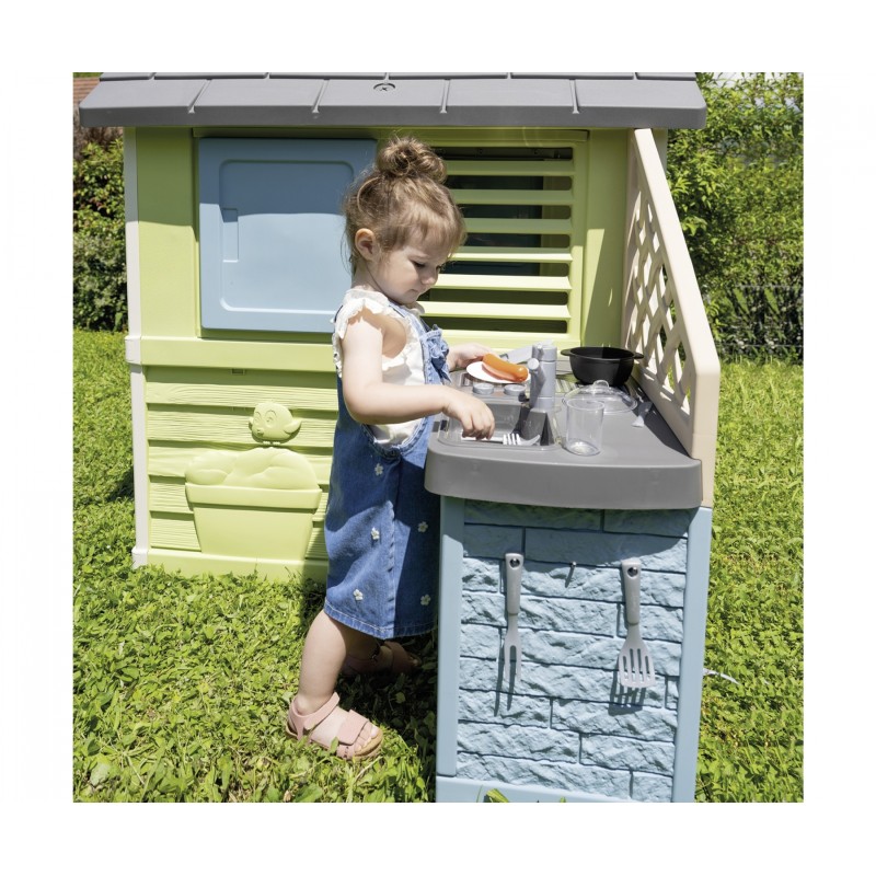 Smoby Life Pretty Playhouse + Kitchen