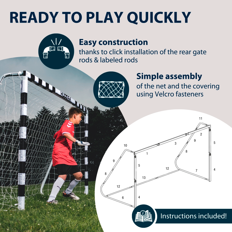 HUDORA football goal stadium