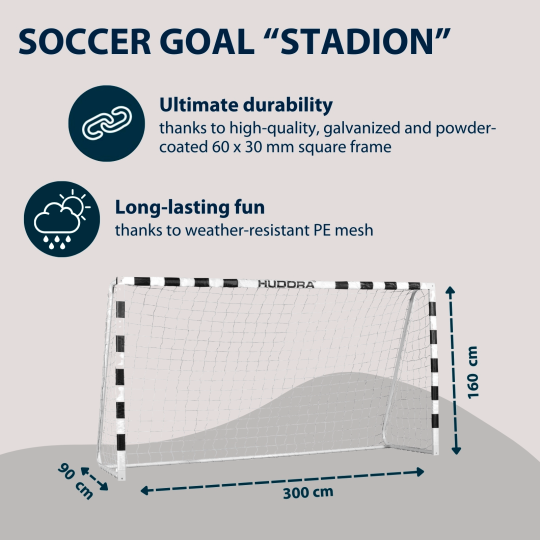HUDORA football goal stadium