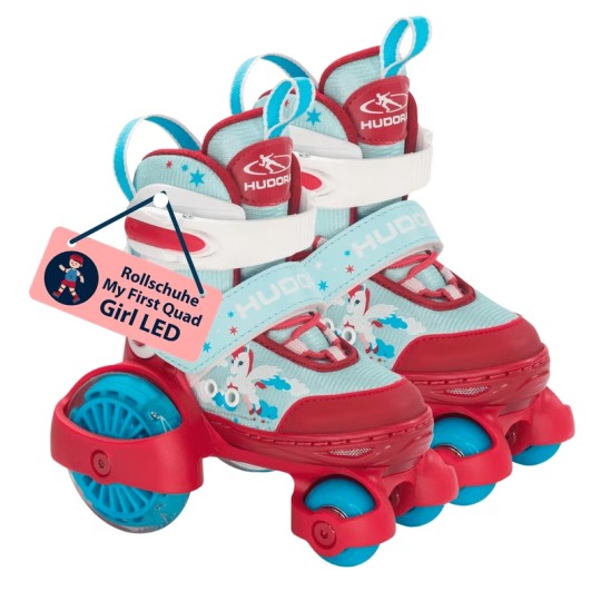 Roller skate My First Quad LED, Girl, size 26-29