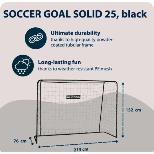 HUDORA Solid 25 football goal