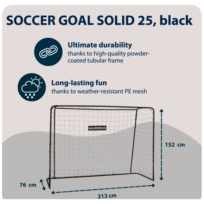 HUDORA Solid 25 football goal