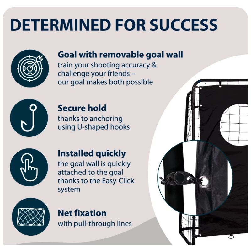 HUDORA football goal trainer with goal wall
