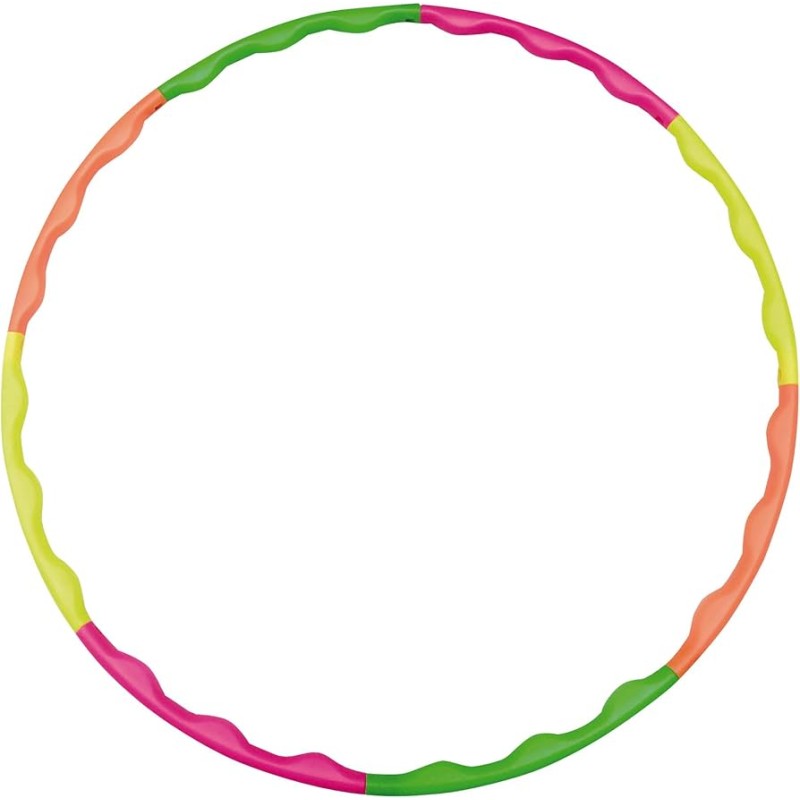 Hudora Hula Hoop, Green, Orange, Yellow, Pink